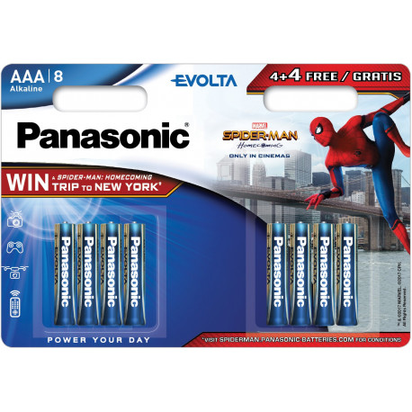 Panasonic Evolta батарейка LR03EGE/8B (4+4) S-M