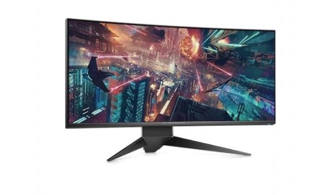 LCD Monitor|DELL|AW3418DW|34.1"|Gaming/Curved/21 : 9|Panel IPS|3440x1440|21:9|120Hz|4 ms|Swivel|Heig