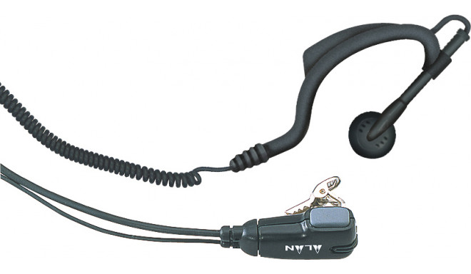 Midland MA21-L earbud with earhanger and in-line mic with VOX