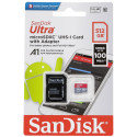 SanDisk Ultra microSDXC A1 512GB 100MB/s.Adapt.SDSQUAR-512G-GN6MA