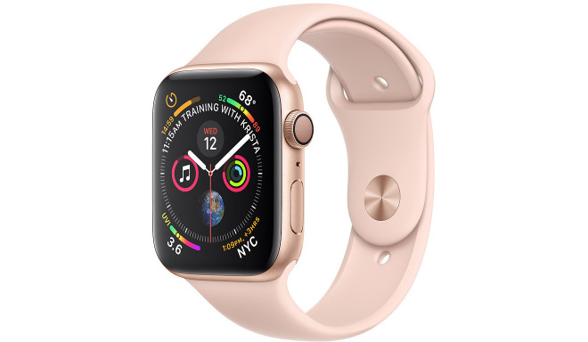 Apple Watch 4 GPS 44mm Sport Band, pink sand