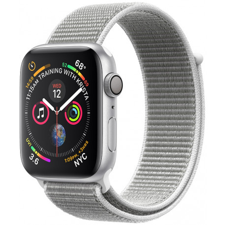 Apple Watch 4 GPS 40mm Sport Loop, gliemežvāka krāsā
