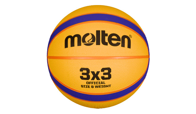 Баскетбольный мяч 3X3, желтый/синий, ТМ Molten