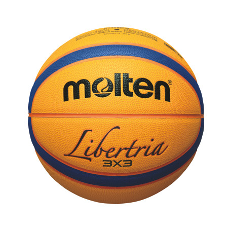 Molten korvpall 3X3, sünt. nahk, FIBA approved, kollane/sinine