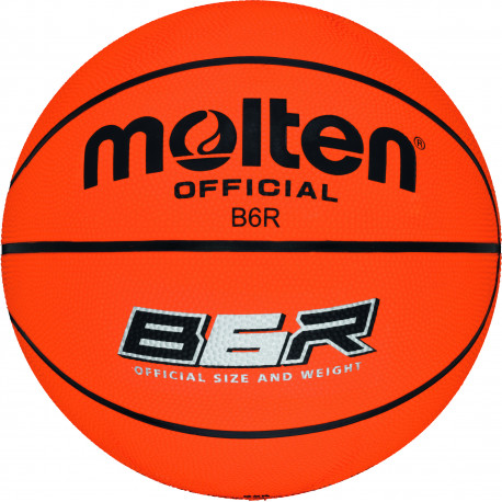 Molten korvpall B6R, kumm, oranž