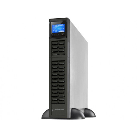 UPS RACK POWERWALKER VFI 1000 CRM LCD ON-LINE 1000VA 3X IEC C13 OUTLETS USB-B RS-232 LCD 2U