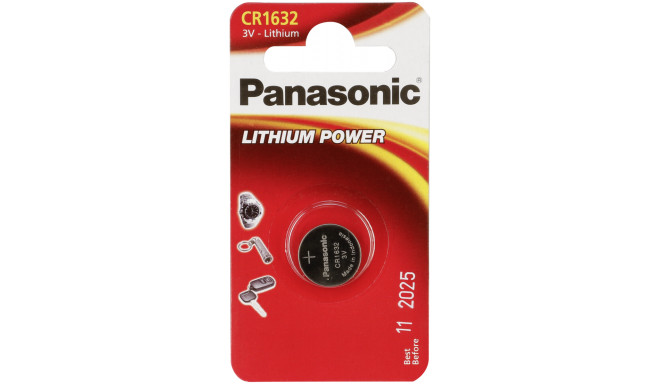 1 Panasonic CR 1632 Lithium Power