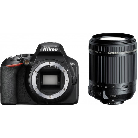 Nikon D3500 + Tamron 18-200mm VC, melns