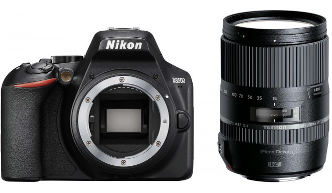 Nikon D3500 + Tamron 16-300mm, черный