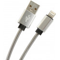 Omega cable Lightning - USB Metal 1m, silver (44210)
