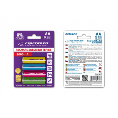 Rechargeable Batteries AA 2000mAh