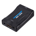 Roger Adapter to Transfer SCART to HDMI Signal (+Audio) Black