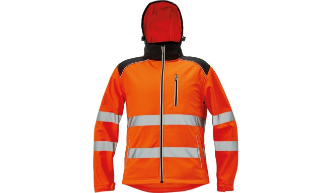 Cerva Knoxfield softshell Hi-Vis oranž 3XL