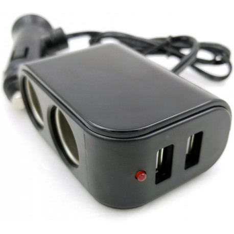 Omega cigar socket splitter 2xUSB 2.4A (44807)