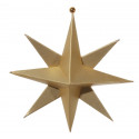 Jõulukaunistus riputatav, 10cm, 8 haruline paberist täht, kuldne