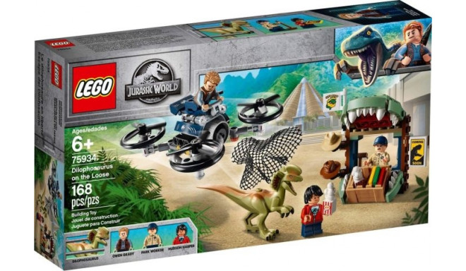 LEGO Jurassic World mänguklotsid Dilophosaurus on the run (75934)