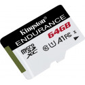 Kingston High Endurance 64 GB microSDXC, memory card (white / black, UHS-I (U1), Class 10)