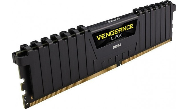 Corsair DDR4 - 32GB -2666 - CL - 16 - Single - Vengeance LPX (black, CMK32GX4M1A2666C16)