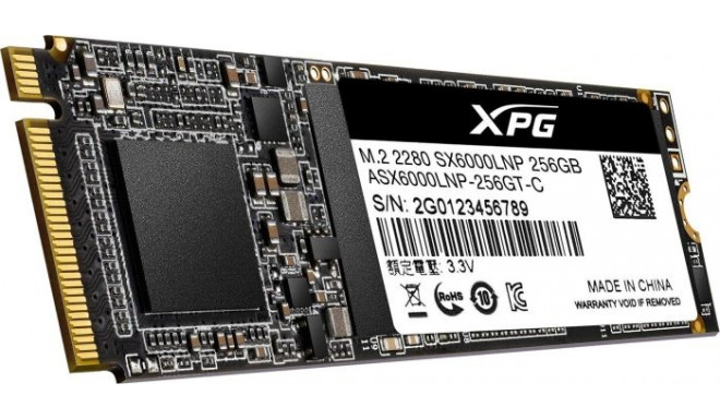 Adata SSD XPG SX6000 Lite 256GB Black PCIe Gen3x4 M.2 2280