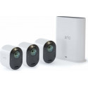 Arlo Ultra Wireless System 3 cams, surveillance camera(white, base station + 3 arlo Ultra cameras)
