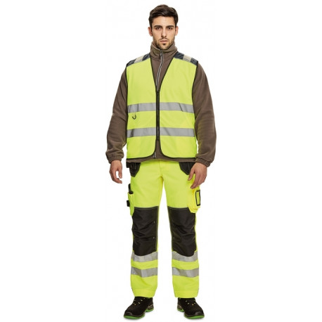Cerva Knoxfield lukuga Hi-Vis vest kollane EOL 2XL