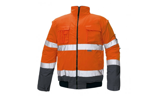 Cerva Clovelly Hi-Vis talvejope oranz/navy 2XL