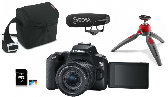 Canon EOS 250D Youtuber Kit, черный