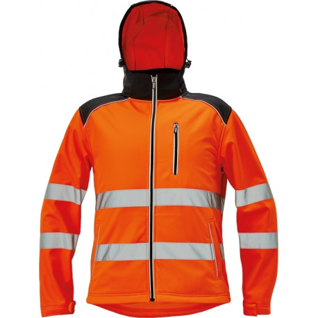 Cerva Knoxfield softshell Hi-Vis oranž EOL S