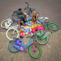 Linnajalgratas naistele SALUTONI Camouflage 28 tolli 50 cm Shimano Nexus 3 käiku
