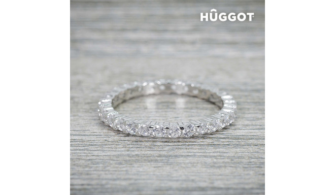 Hûggot Promise 925 Sterling Silver Ring with Zircons (16,8 mm)