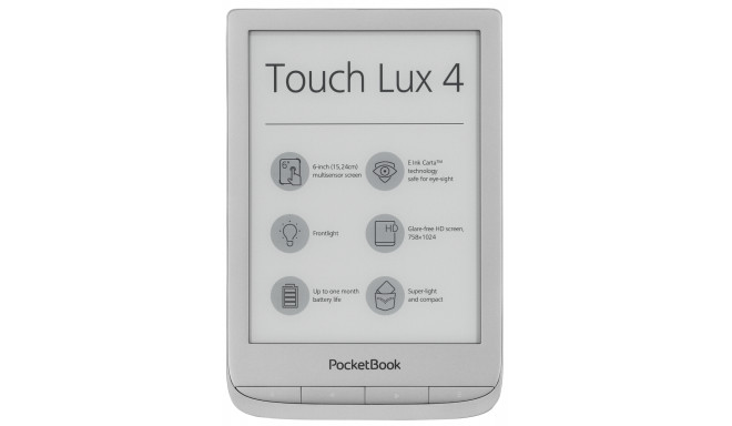Pocketbook Touch Lux 4 silver incl. Bag