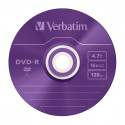 5x5 Verbatim DVD-R 4,7GB Colour 16x Speed, Slim Case