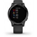 Garmin vivoactive 4S PVD, черный/грифельно-серый