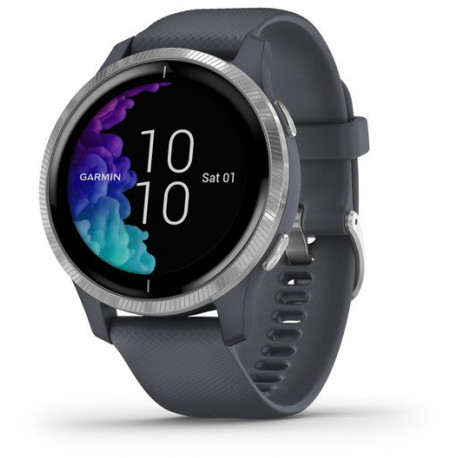 Garmin Venu, синий гранит/серебристый
