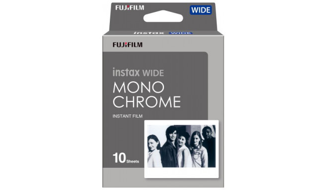 Fujifilm Instax Wide 1x10 Monochrome (expired)