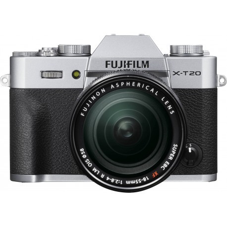 Fujifilm X-T20 + 18-55mm Kit, hõbedane