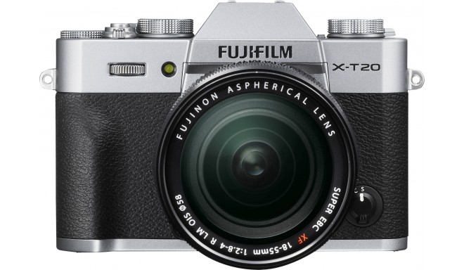 Fujifilm X-T20 + 18-55 мм Кит, серебристый