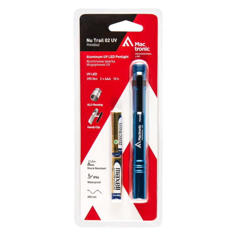 Flashlight Mactronic Pen flashlight NU TRAIL 02 UV PHH0062 UV LED Penlight 