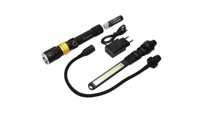 Mactronic Beemer 4 Valgustus komplekt: taskulamp + fookusega + 360D nurgaga pea UV+ valge, inspektee