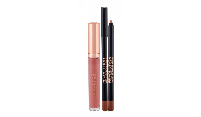 Makeup Revolution London Retro Luxe Gloss Lip Kit (5ml) (Pure)