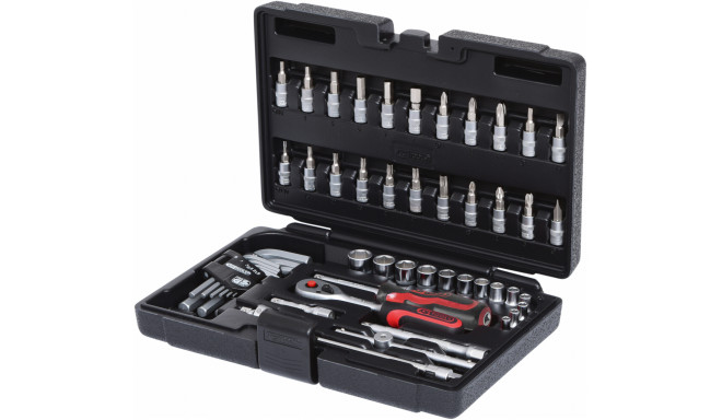 KS Tools 1/4  Socket Wrench-Set 51-pieces 911.0651