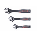 KS Tools Adjustable Wrench-Set 2-Component Handle 3-pieces