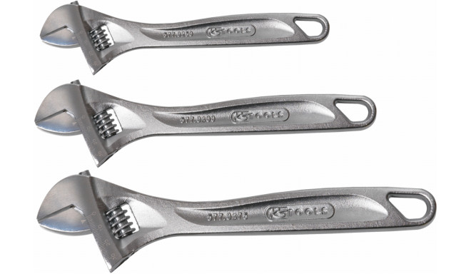 KS Tools Adjustable Wrench-Set 3-piece 577.0399