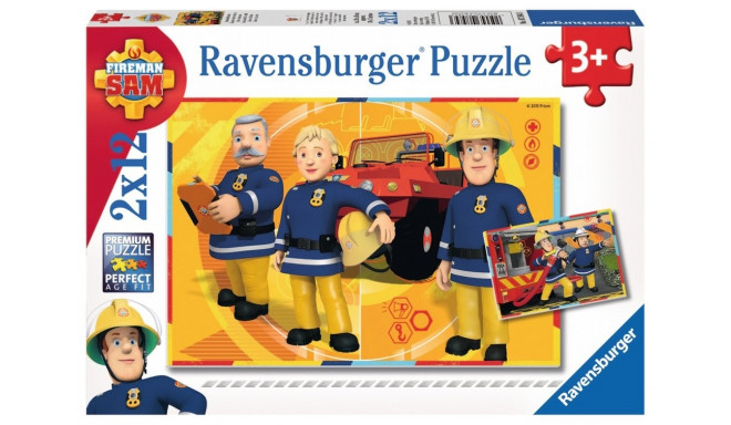 Puzzle 2 x 12 pcs - Fireman Sam
