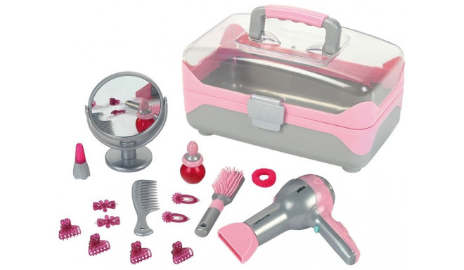 Beauty case with Braun hairdryer