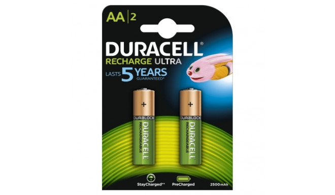 Duracell Precharged HR6 2500MAH ALWAYS READY Blister Pack 2pcs.