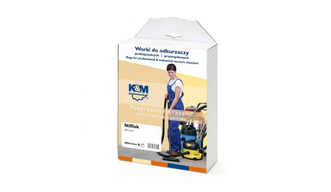 K&M vacuum cleaner bag Nilfisk 5pcs 