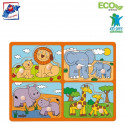 Woody 91914 Eco Wooden Educational Puzzle - e