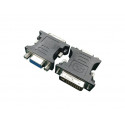 A-DVI-VGA ADAPTER DVI-A 24-PIN MALE TO VGA 15-PIN HD (3 ROWS) FEMALE BLACK
