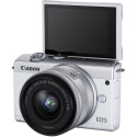 Canon EOS M200 + EF-M 15-45mm IS STM, white